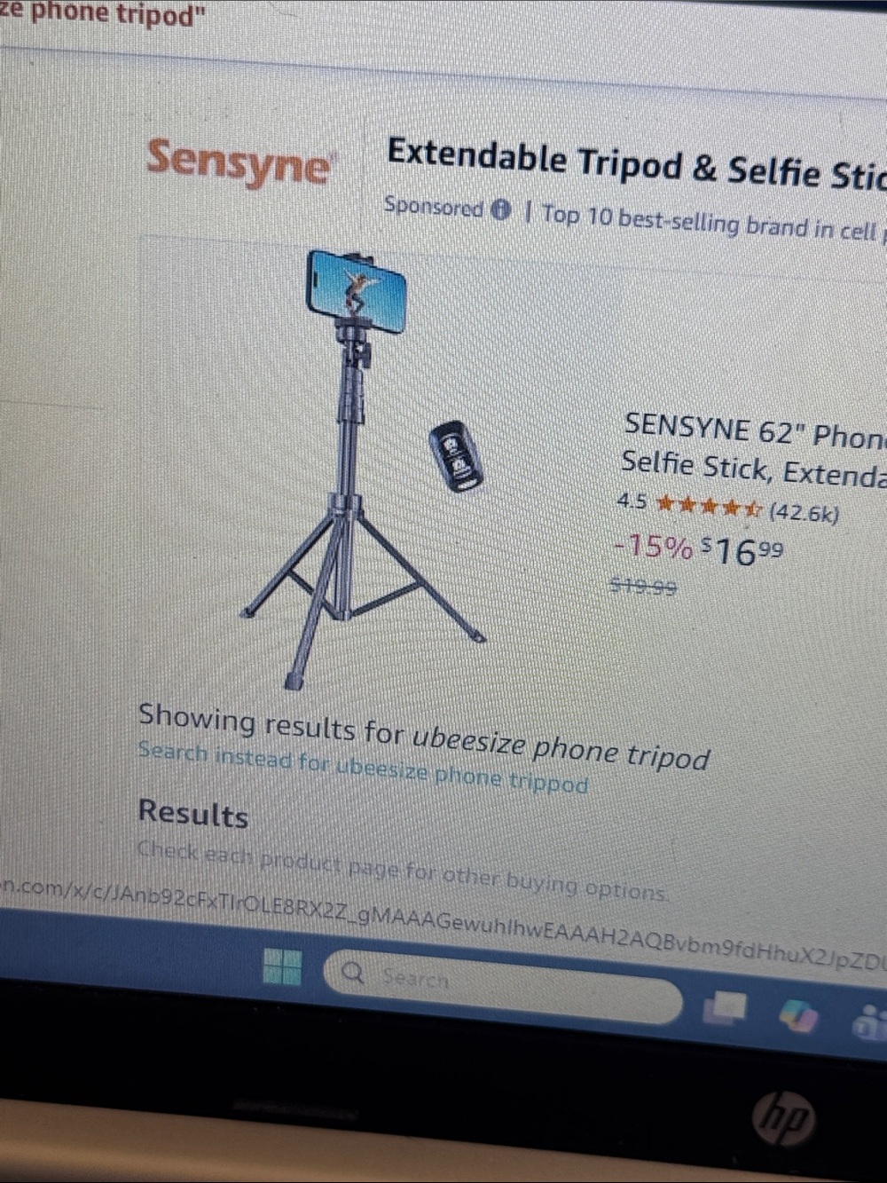 Extendable Phone Tripod & Selfie Stick - Black